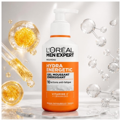 L'Oréal Paris Men Expert Hydra Energetic Gel Espumoso Energizante 260 ml