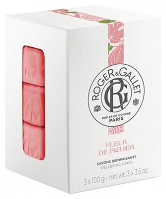 Roger & Gallet Flor de Figuier 3 Jabones Benéficos de 100 g