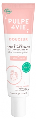 Pulpe de Vie Fluide Hydratant Apaisant Visage Calm-Me Bio 40 ml