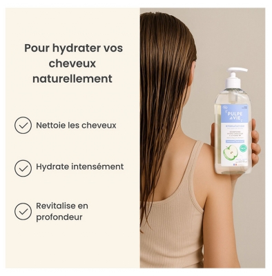 Pulpe de Vie Shampoing Hydratant Doux Pomme Bio 400 ml