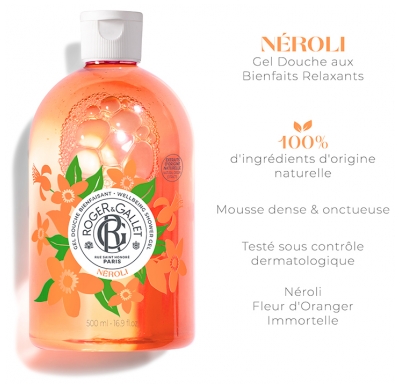 Roger & Gallet Néroli Gel Douche Bienfaisant 500 ml