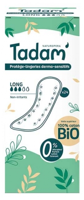 Tadam' Protecții Intime Dermo-Sensibile Lung 24 Protecții