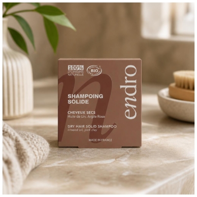 Endro Shampoing Solide Cheveux Secs Bio 80 ml