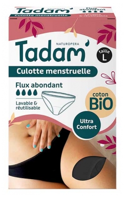 Tadam' Calcinha Menstrual Fluxo Abundante - Tamanho: L
