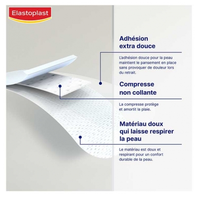 Elastoplast Sensible Enfants 10 Pansements XL