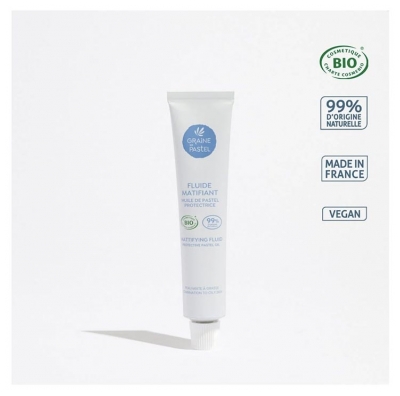 Graine de pastel Fluide Matifiant Bio 50 ml