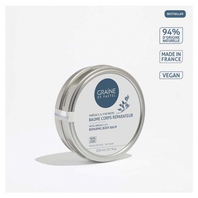 Graine de pastel Baume Corps Réparateur 200 ml