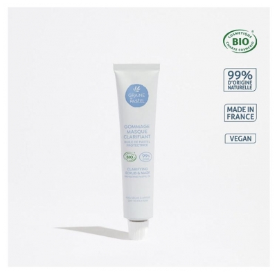 Graine de pastel Gommage Masque Clarifiant Bio 50 ml