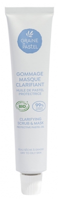 Semente de Pastel Esfoliante Máscara Clarificante Bio 50 ml