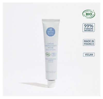 Graine de pastel Crème Hydratante Riche Bio 50 ml