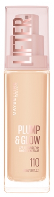 Fond de Ten Maybelline New York Lifter Plump & Glow 30 ml - Tentă: 110