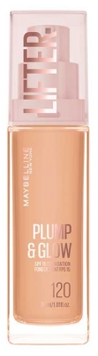 Fond de Ten Maybelline New York Lifter Plump & Glow 30 ml - Tentă: 120