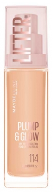 Fond de Ten Maybelline New York Lifter Plump & Glow 30 ml - Tentă: 114