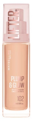 Fond de Ten Maybelline New York Lifter Plump & Glow 30 ml - Tentă: 102