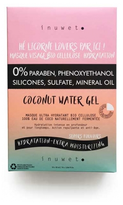 Inuwet Kokosová Voda Ultra Hydratační Pleťová Maska 1 Maska