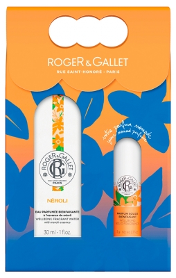 Roger & Gallet Néroli Eau Parfumée Bienfaisante 30 ml + Parfum Solide Bienfaisant 5 g