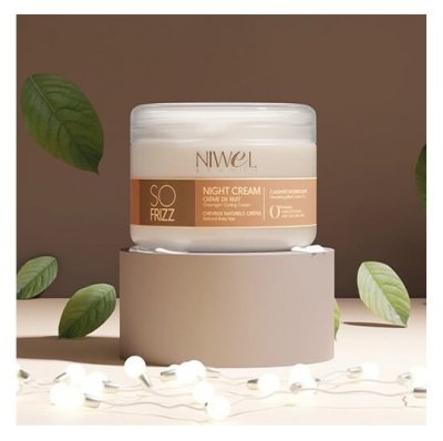 Niwel Beauty So Frizz Crème de Nuit Cheveux Naturels Crépus 250 ml