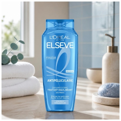 L'Oréal Paris Elseve Anti-Skæl Behandlende og Udjævnende Shampoo 300 ml