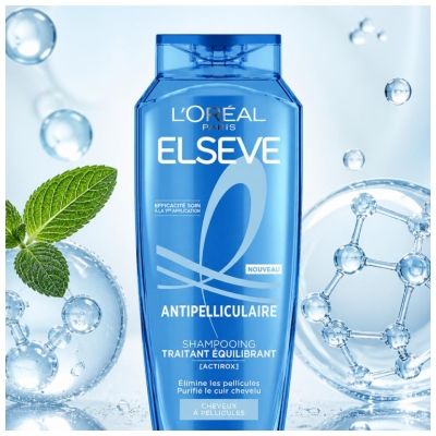L'Oréal Paris Elseve Anti-Skæl Behandlende og Udjævnende Shampoo 300 ml