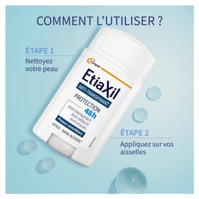 Etiaxil Déodorant Anti-Transpirant Protection 48H Stick 40 ml