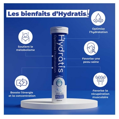 Hydratis Solution d'Hydratation 20 Comprimés Effervescentes - Arôme : Fruits des Bois