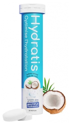 Hydratis Solution d'Hydratation 20 Comprimés Effervescentes - Arôme : Noix de Coco