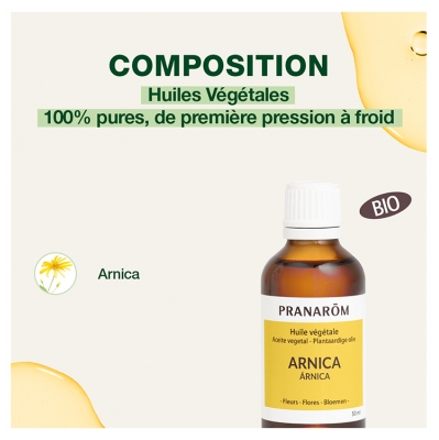 Pranarôm Huile Végétale Arnica 50 ml
