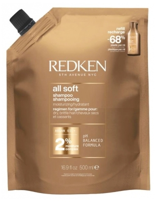 Redken All Soft Shampoing Hydratant Recharge 500 ml