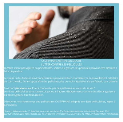 Bailleul Cystiphane Normalizuojantis Šampūnas nuo Pleiskanų S 200 ml