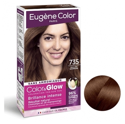 Eugène Color - Color & Glow Intensiv Glans - Färg: 735 Praliné Gourmand