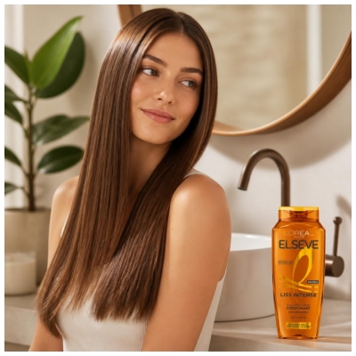 L'Oréal Paris Elseve Liss Intense disciplinuojantis šampūnas 300 ml