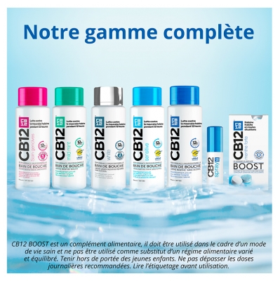CB12 Boost Strong Mint 10 Gommes à Mâcher