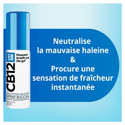 CB12 Spray Buccal Sans Alcool Menthe 15 ml
