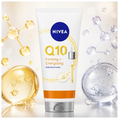 Nivea Q10 Kiinteyttävä ja Energisoiva Vartaloseerumivoide + C-vitamiini 200 ml
