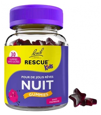 Rescue Nacht Bach Kids Framboos 30 Gummies
