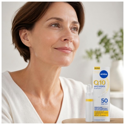 Nivea Q10 Anti-Riduri Expert Fluid de Îngrijire Anti-UV Zilnic SPF50 40 ml