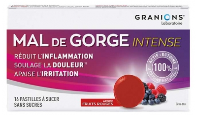 Granions Dor de Garganta Intensa 16 Pastilhas