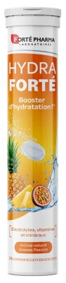Forté Pharma Hydra Forté Booster de Hidratação 24 Comprimidos Efervescentes - Gosto: Paixão de ananás