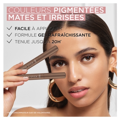 L'Oréal Paris Paradise Le Shadow Stick Fard à Paupières 1,4 g - Teinte : 420 Brown Bliss