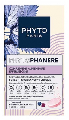 Phyto Phytophanère Cheveux et Ongles 30 Comprimés Effervescents