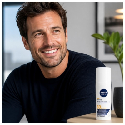 Nivea Hombres Sensible Hidratante Diaria SPF30 50 ml