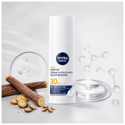 Nivea Men Sensitive Päivittäinen Kosteusvoide SPF30 50 ml
