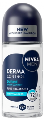 Nivea Hombre Derma Control Defend Desodorante Antitranspirante 72H Roll-On 50 ml