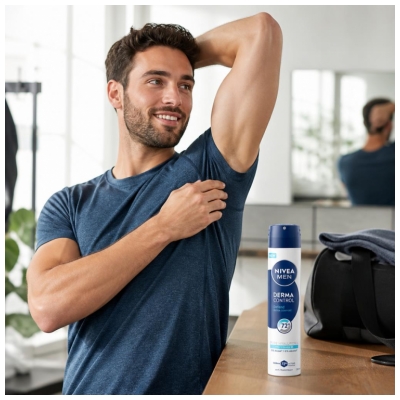 Nivea Men Derma Control Defend Déodorant Anti-Transpirant 72H Spray 200 ml