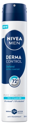 Nivea Men Derma Control Defend Déodorant Anti-Transpirant 72H Spray 200 ml