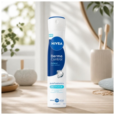 Antiperspirant Spray Nivea Derma Control Defend 72H 200 ml