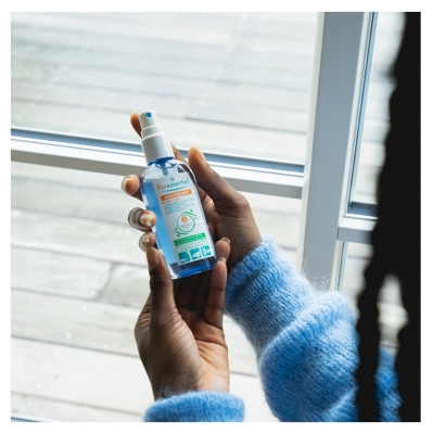 Puressentiel Assainissant Lotion Spray Antibactérien Mains & Surfaces aux 3 Huiles Essentielles 250 ml
