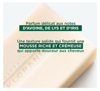 Klorane Shampoing Solide à l'Avoine 80 g