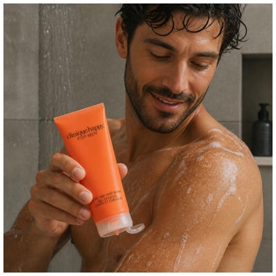 Clinique Happy For Men Gel Douche Corps et Cheveux 200 ml