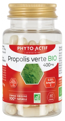Phyto-Actif Zaļā Propolisa 400 mg Bio 60 Kapsulas